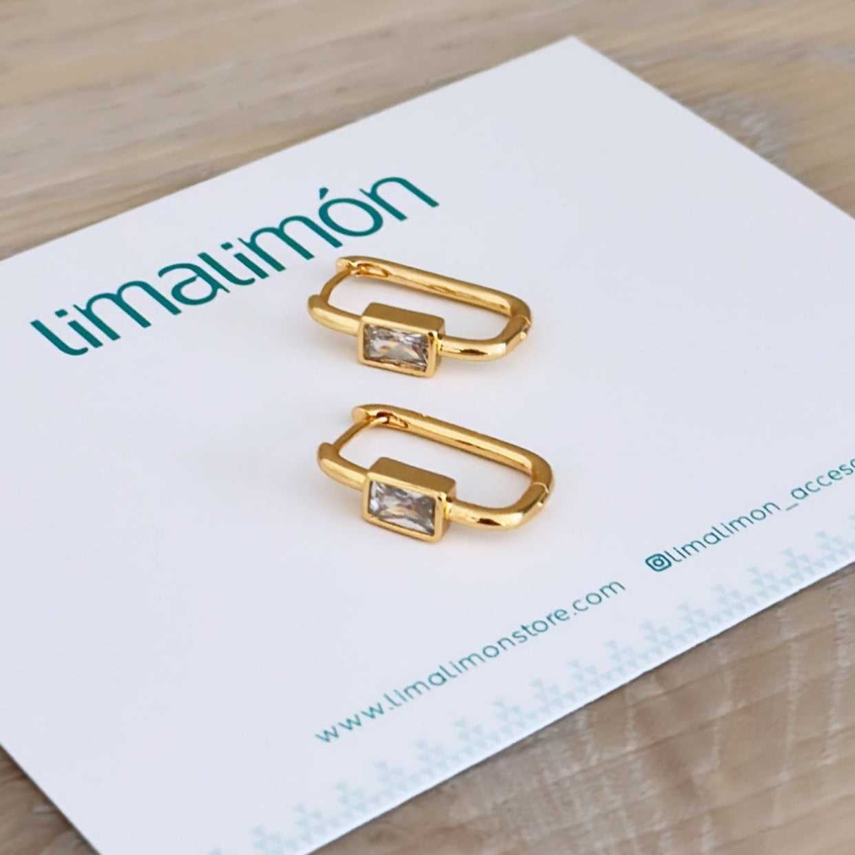 Gold Zirconia Earring
