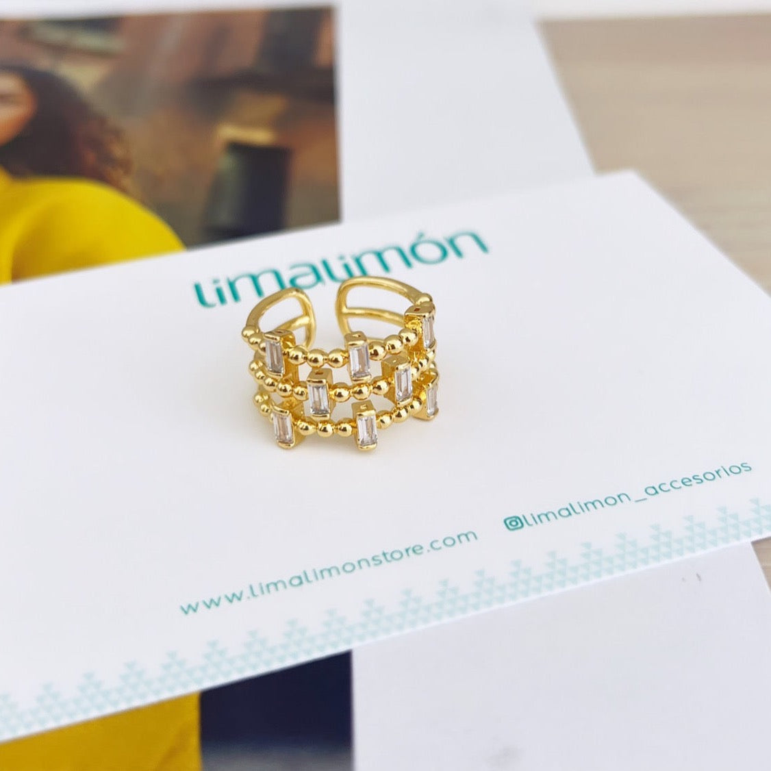 Tennis Gold Ring
