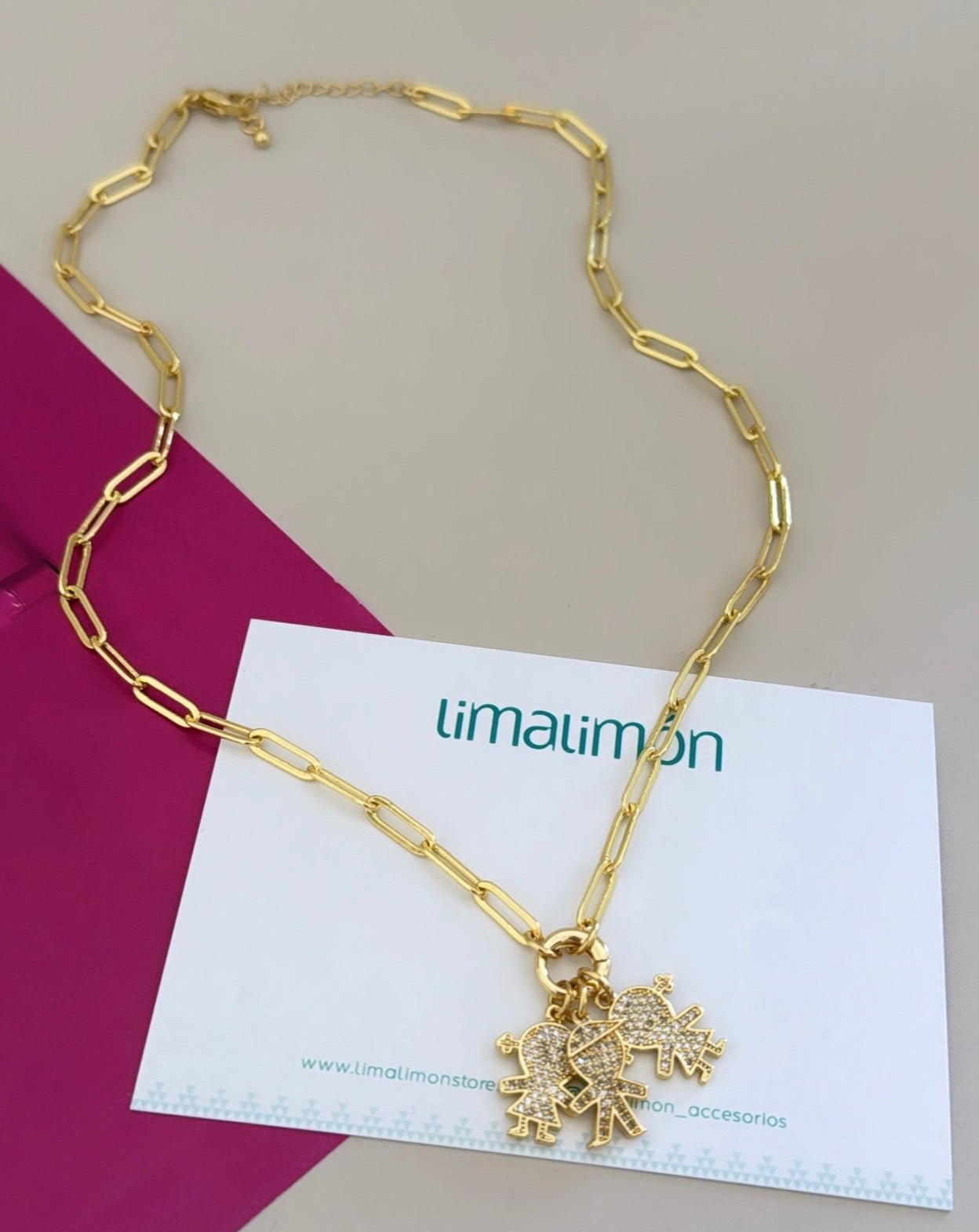 2 or 3 Kids Necklace - Necklace | LimaLimón Store - 3