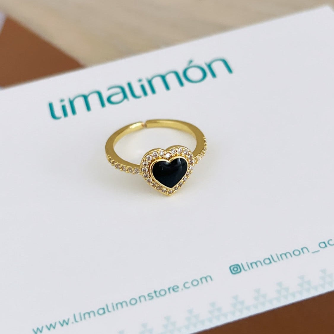 Heart Enamel Ring