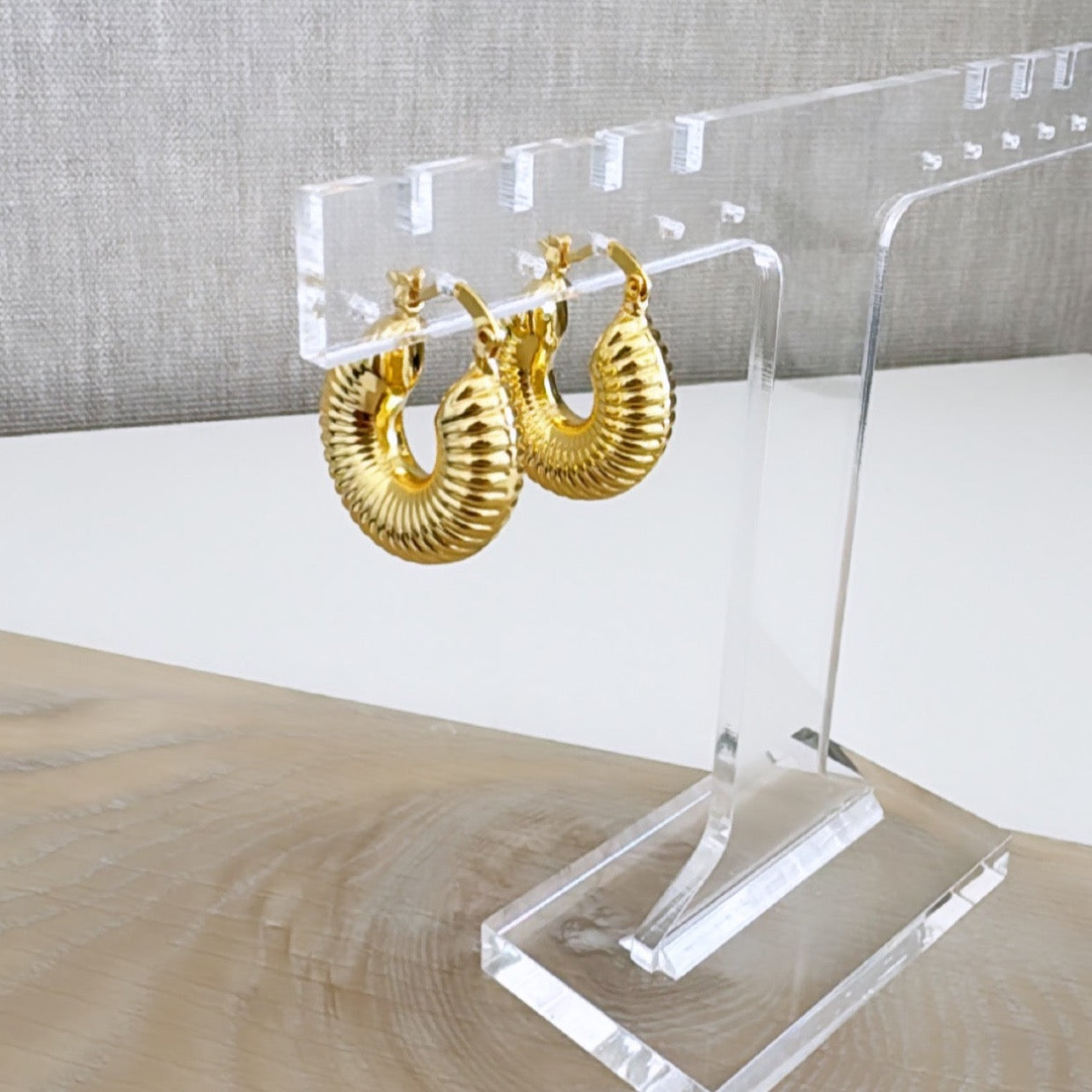 Gold Hoops Earring