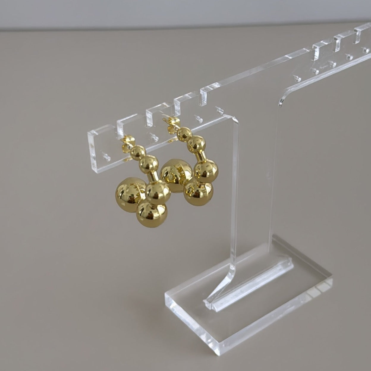 Gold Bead Earring