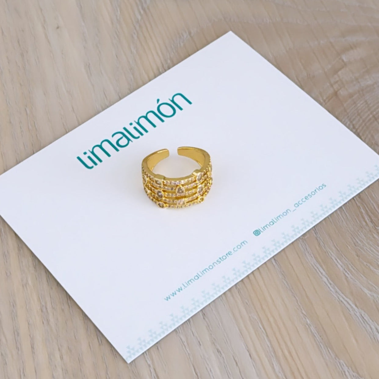 Zirconia Gold Ring