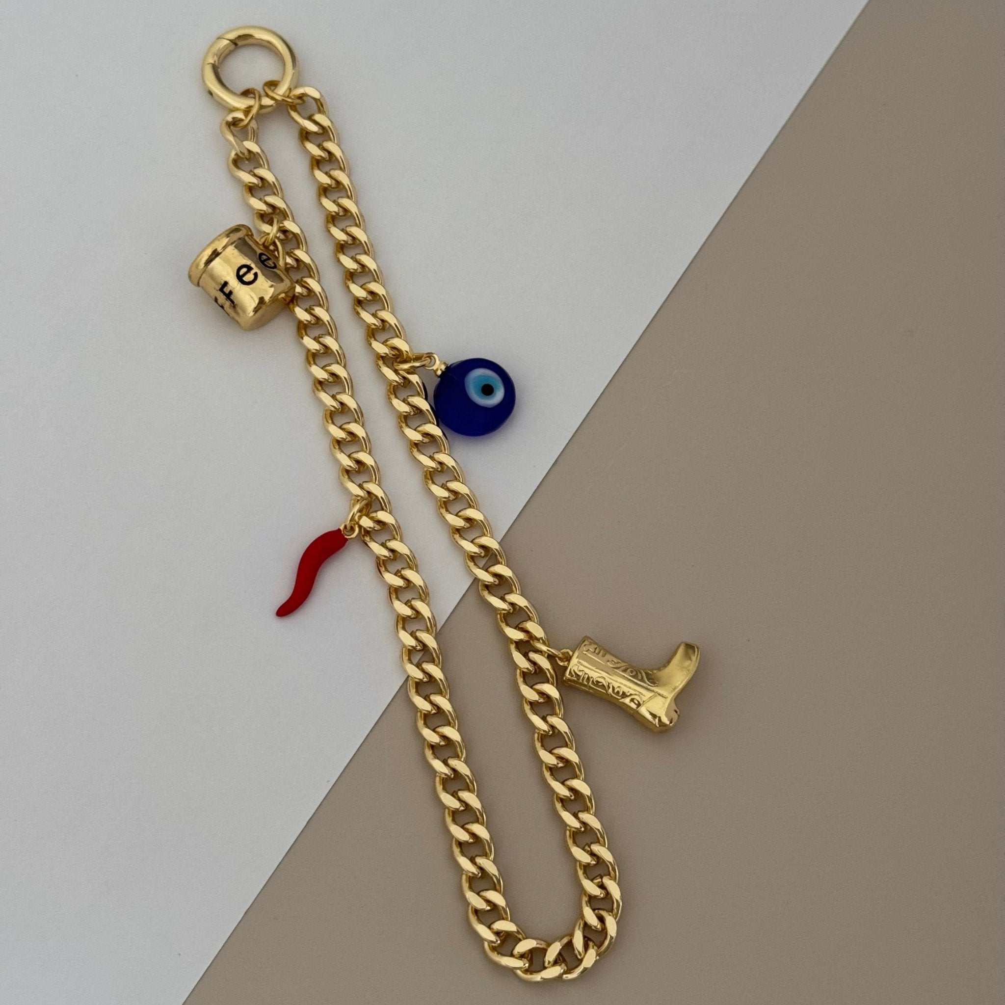 4 Charms Bag Charm - Sunny Cords | LimaLimón Store - 3