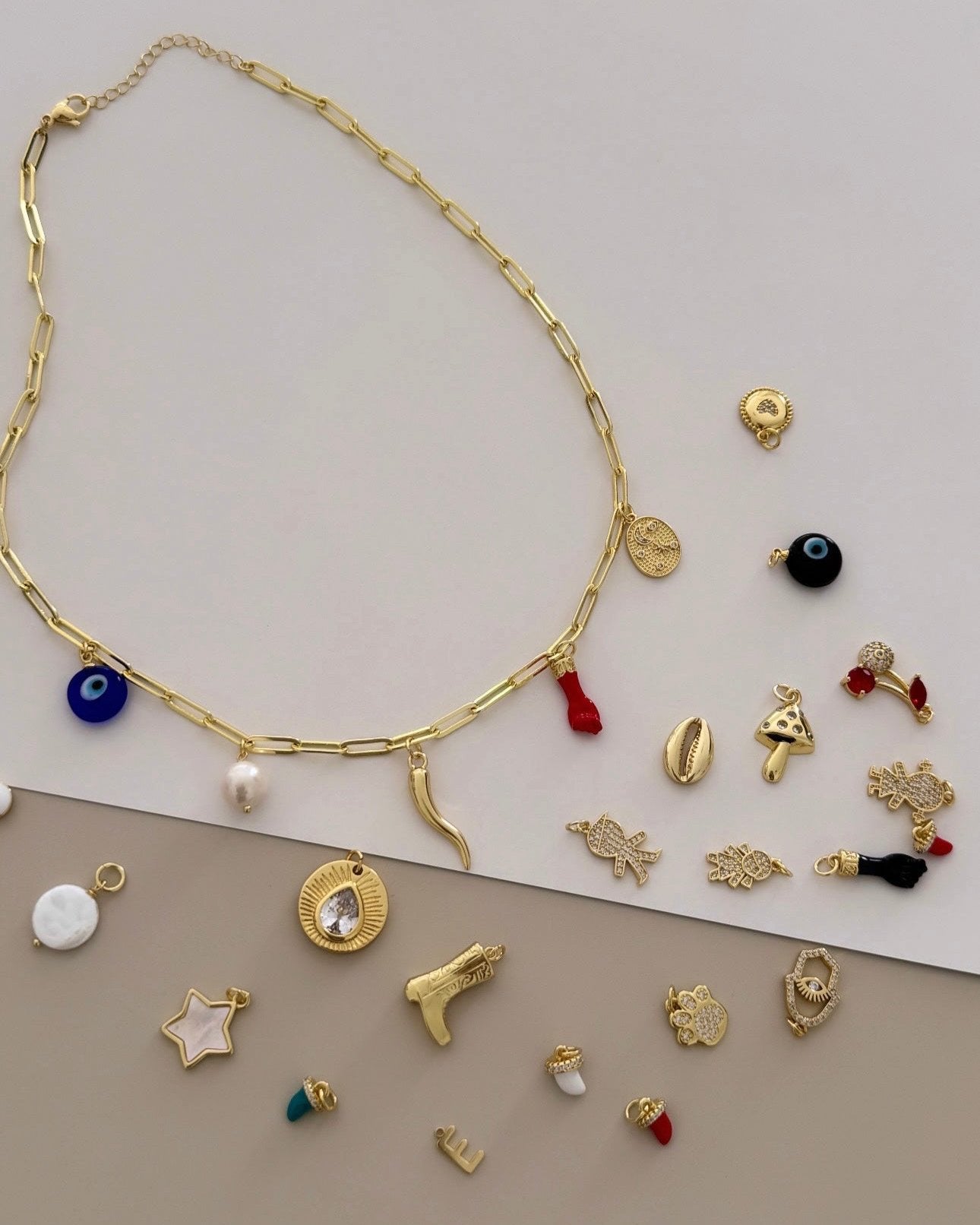 5 Charms Personalized Necklace - Custom Necklace | LimaLimón Store - 1