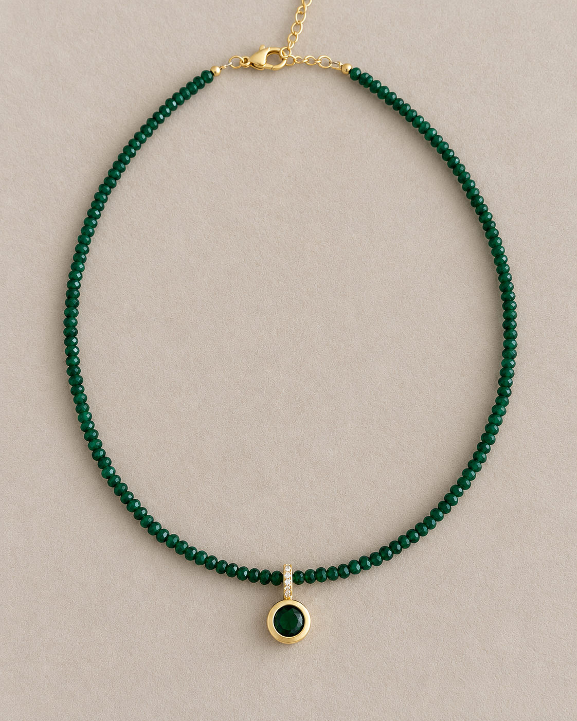 Agate Gemstone Charm Choker