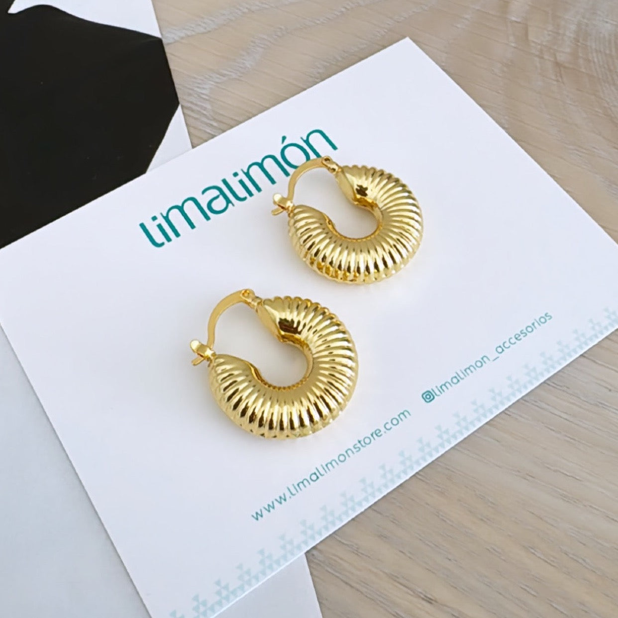 Gold Hoops Earring