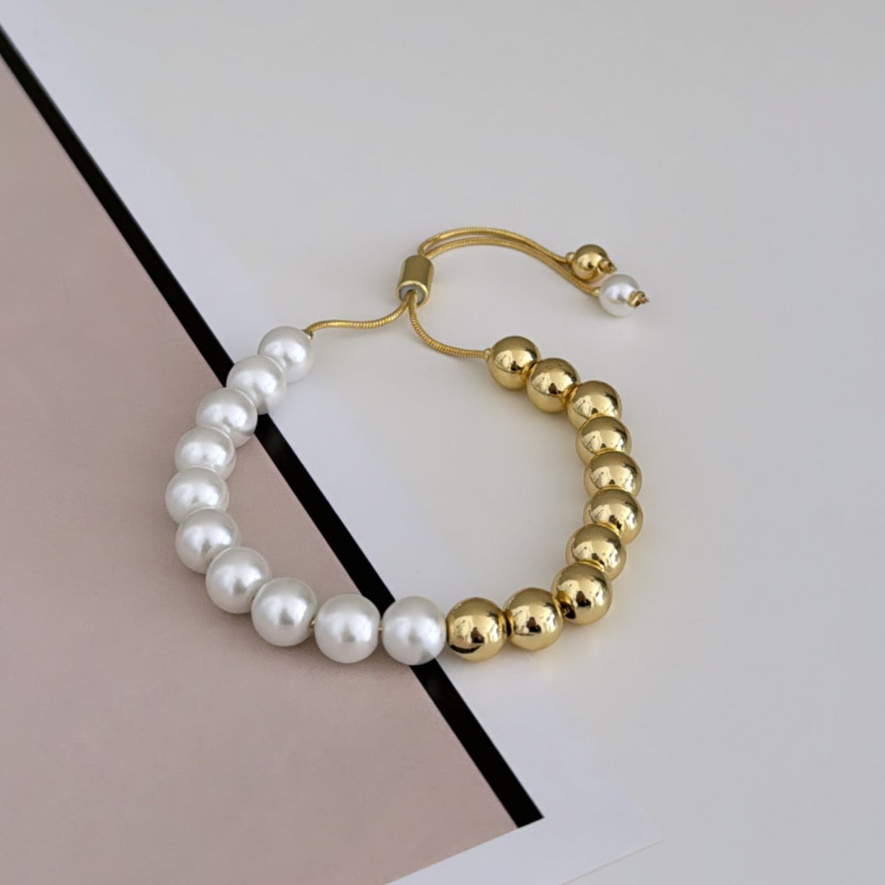Pearls and Bead Bracelet
