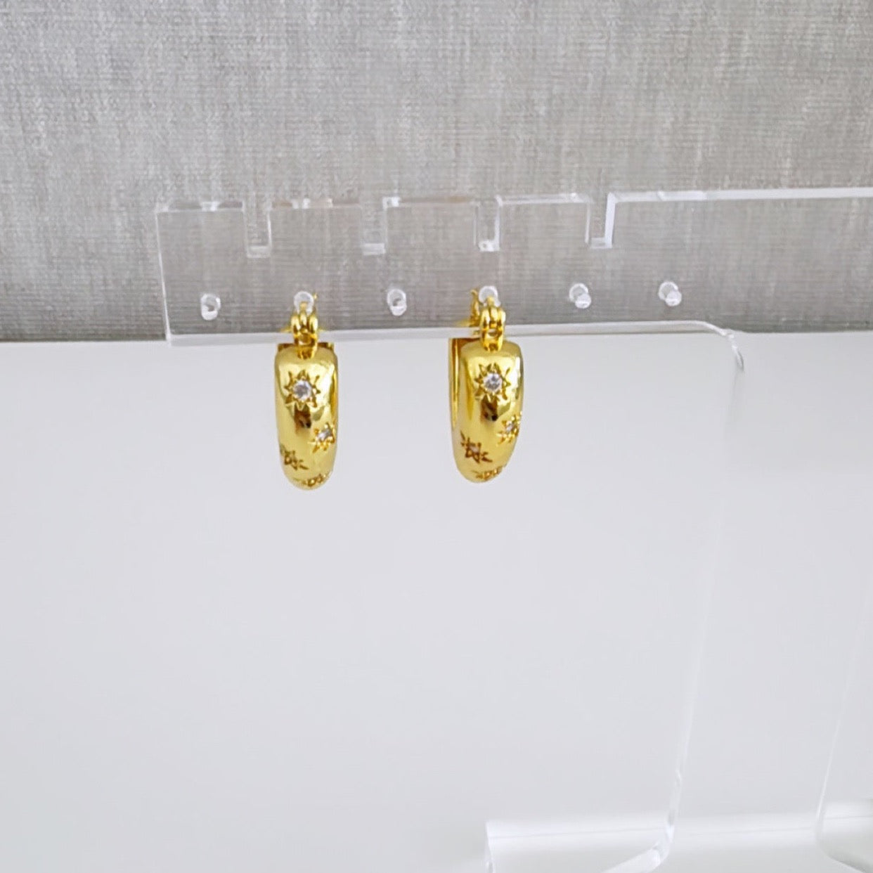 Gold Heart Earring
