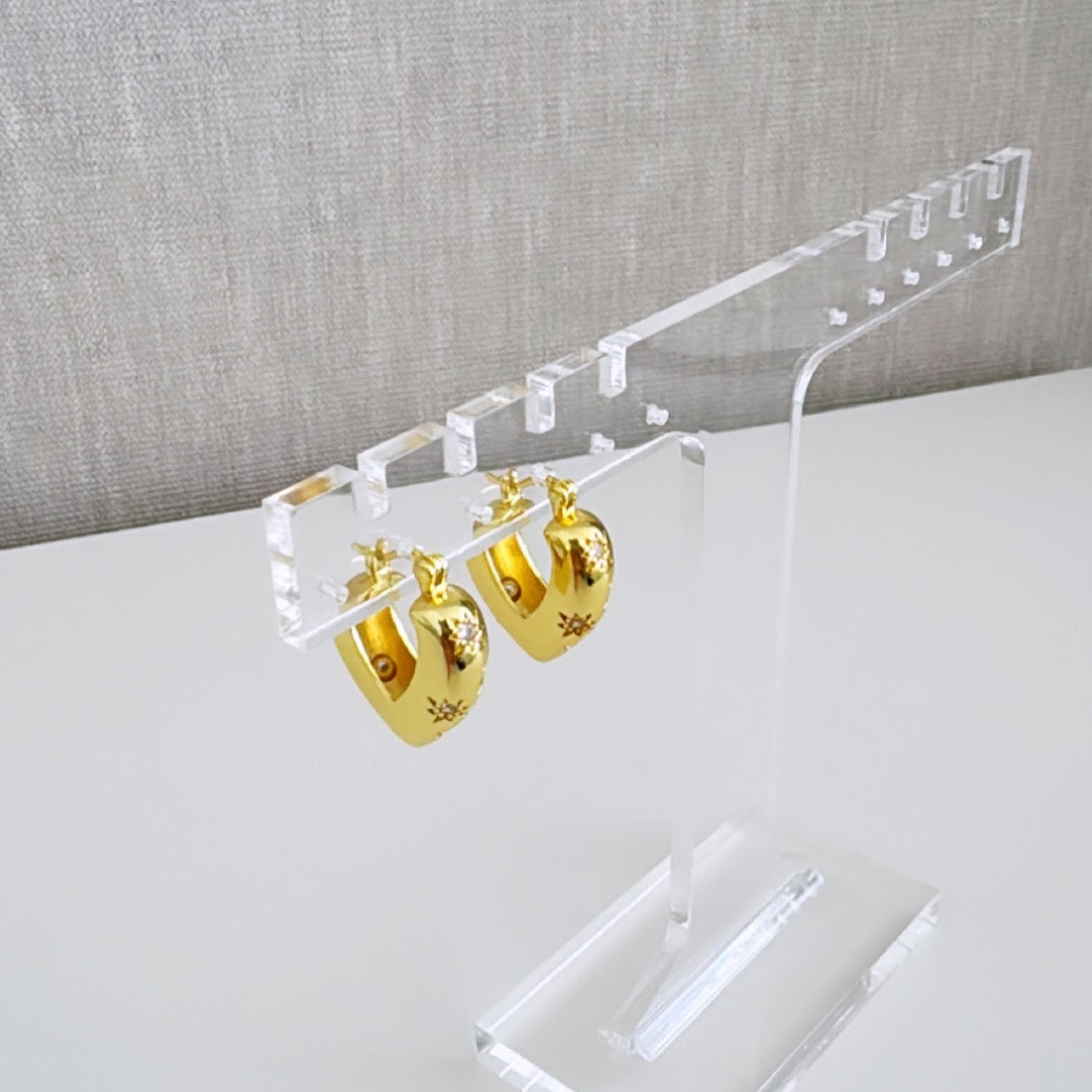 Gold Heart Earring