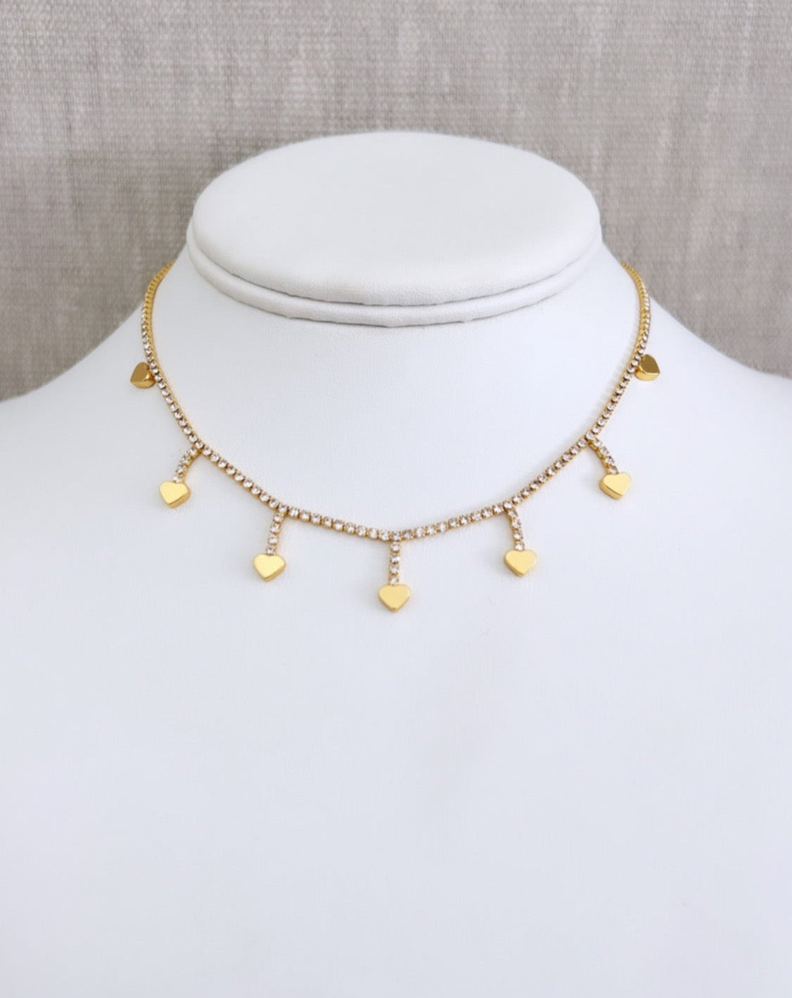 Hearts Tennis Necklace