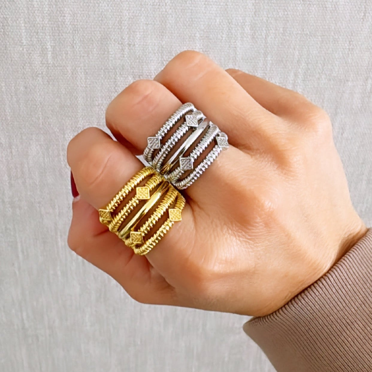 Gold and Silver Ring