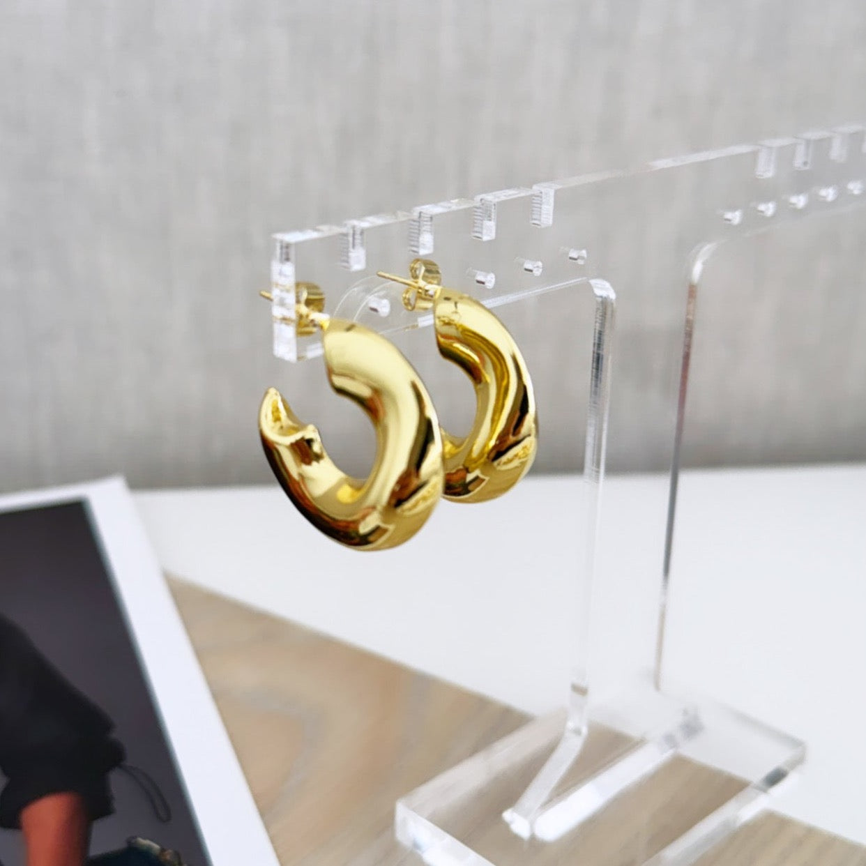 Gold Hoops Earring