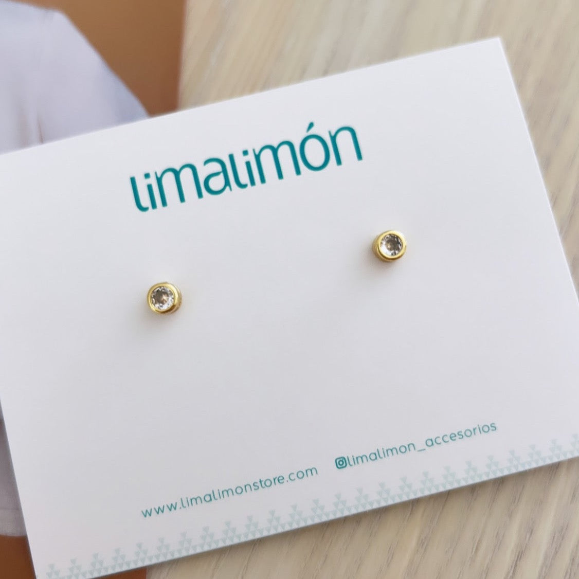 Gold Zirconia Stud