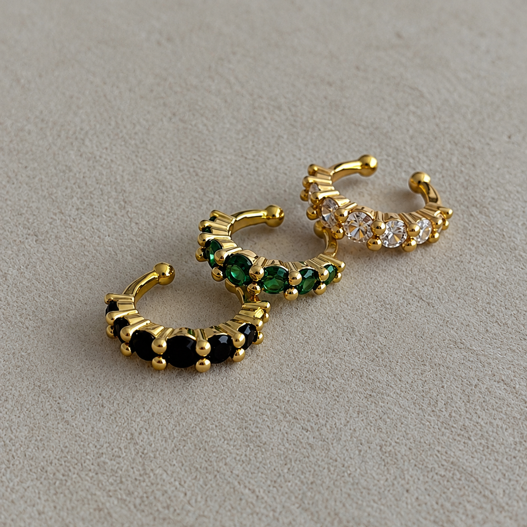 Crystal Spark Ear Cuff