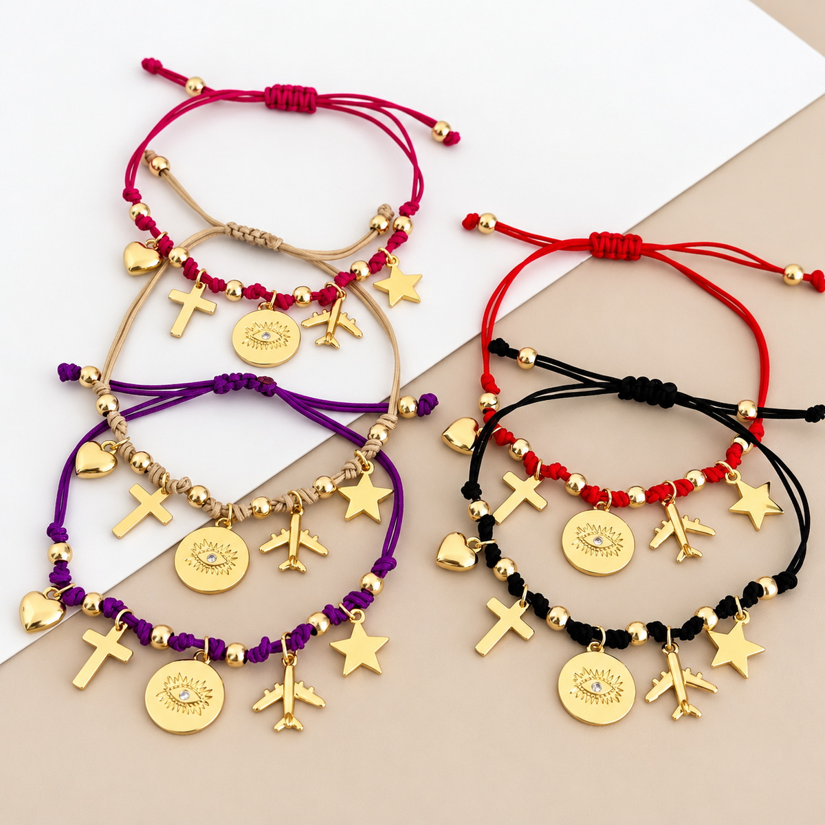 Charms Cord Bracelet