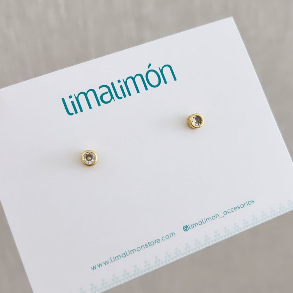 Gold Zirconia Stud