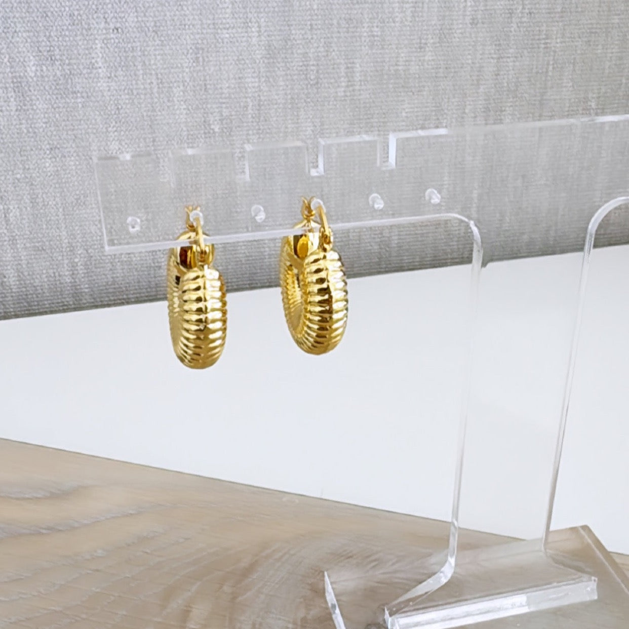 Gold Hoops Earring