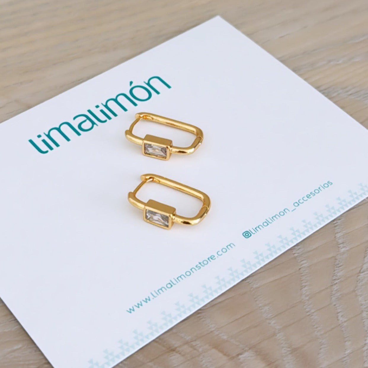 Gold Zirconia Earring