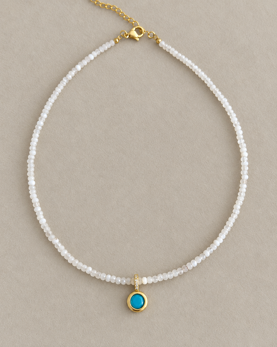 Agate Gemstone Charm Choker