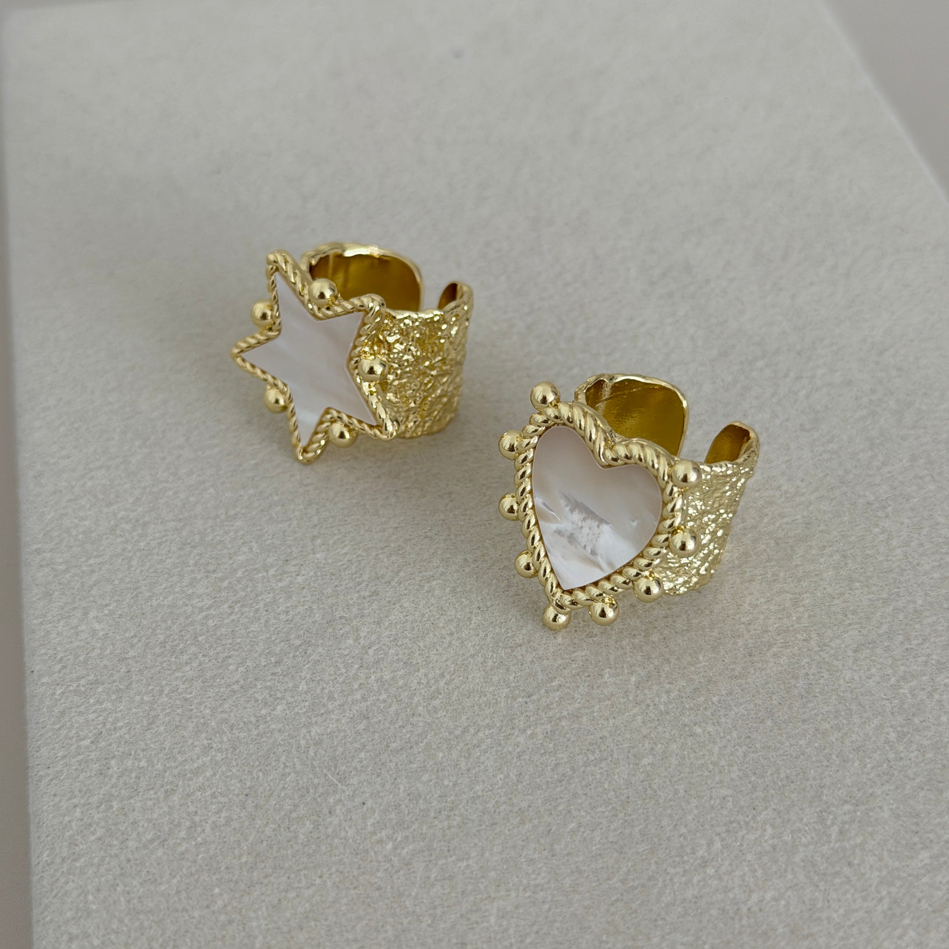 Luna Charm Adjustable Ring