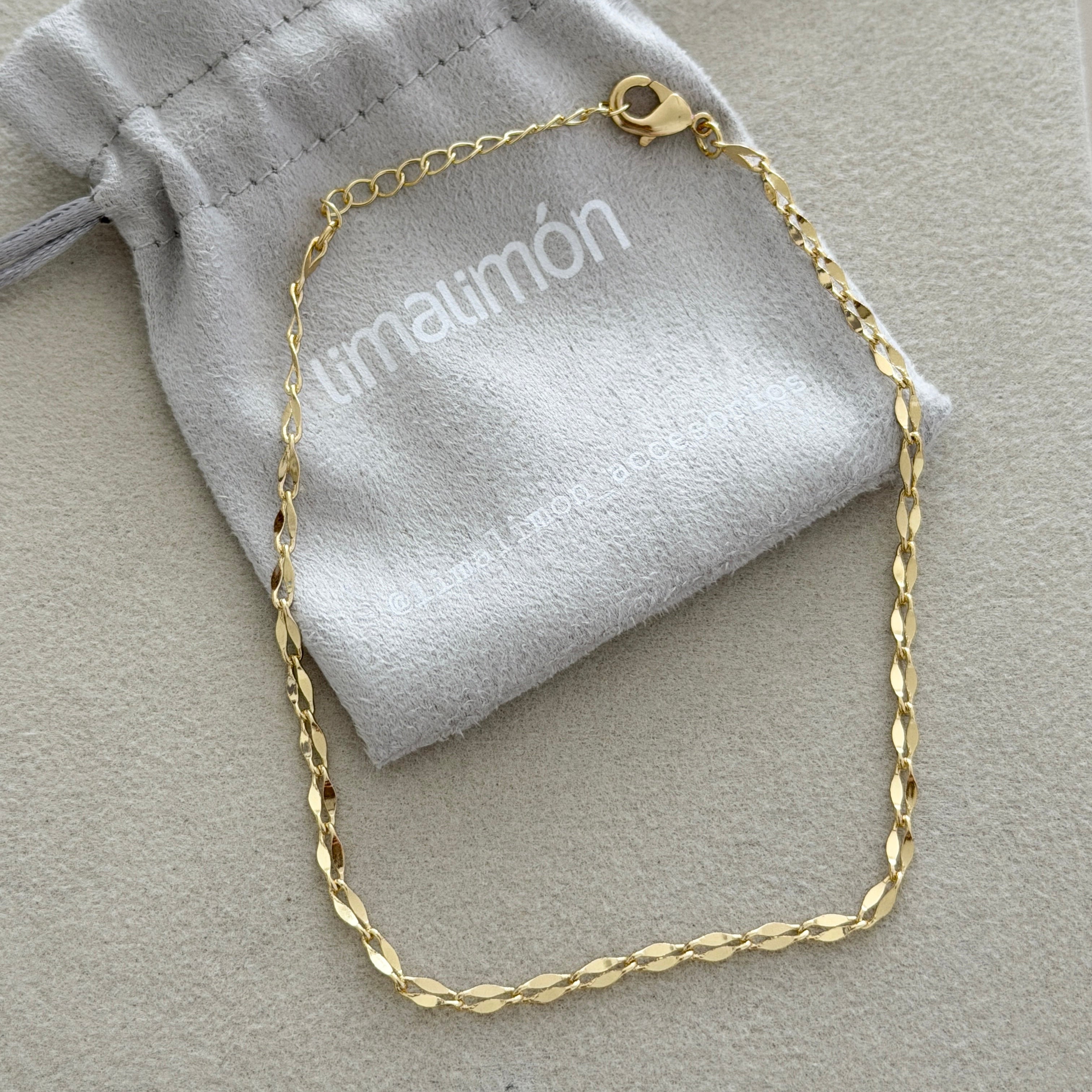 Gold Twist Chain Anklet