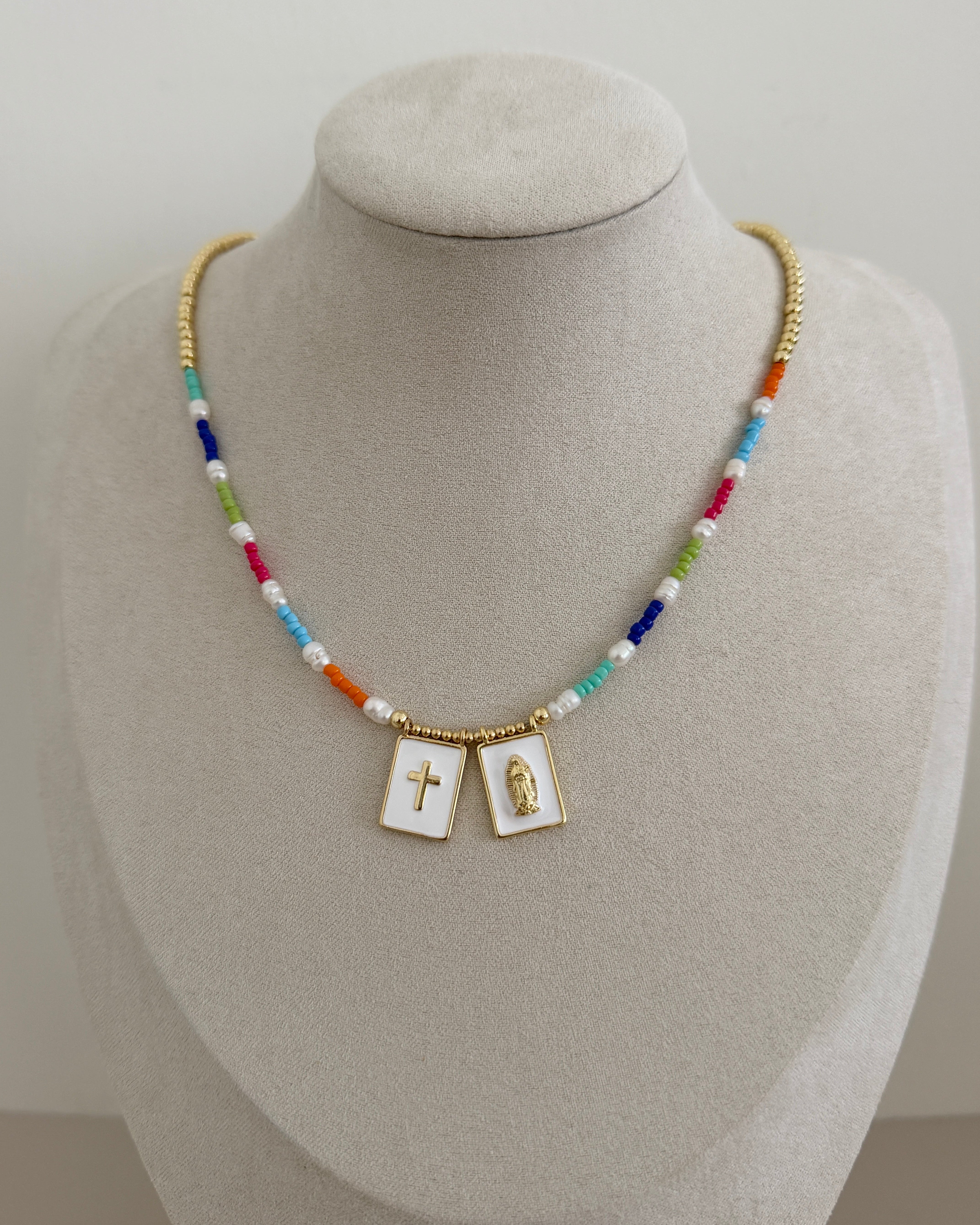 Colorful Sacred Charms Beaded Necklace