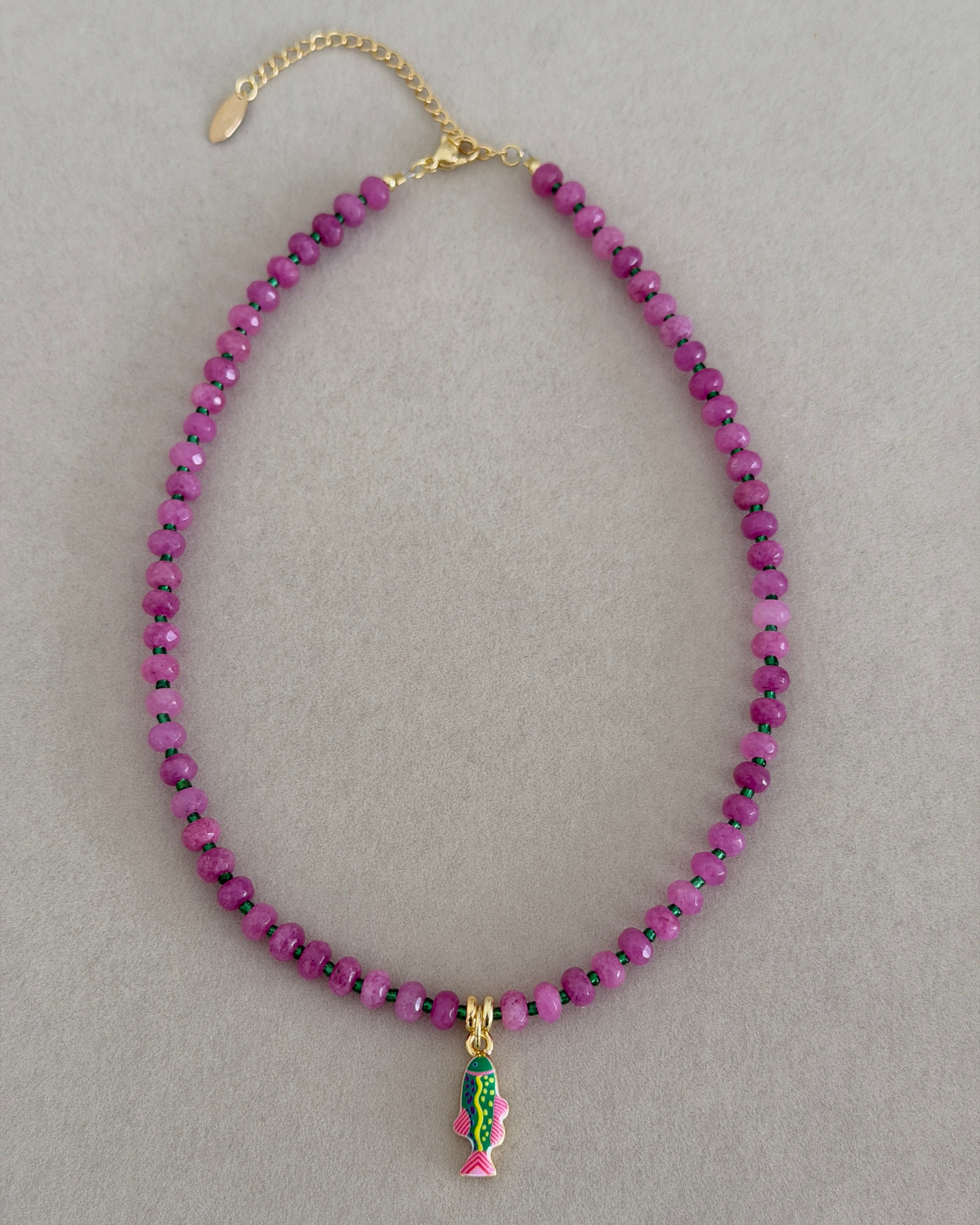 Tropical Fish Beaded Necklace