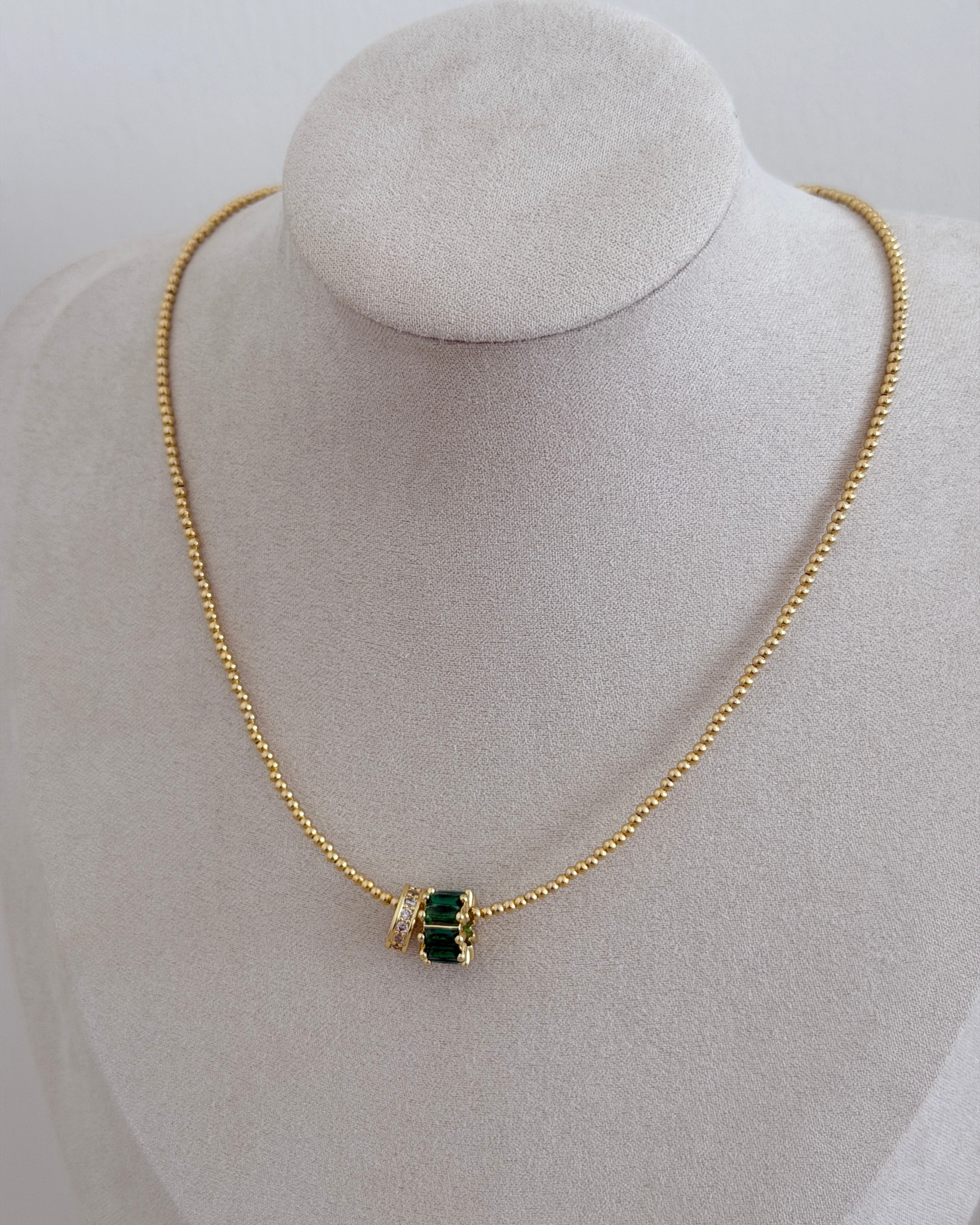 Aurora Crystal Bead Necklace