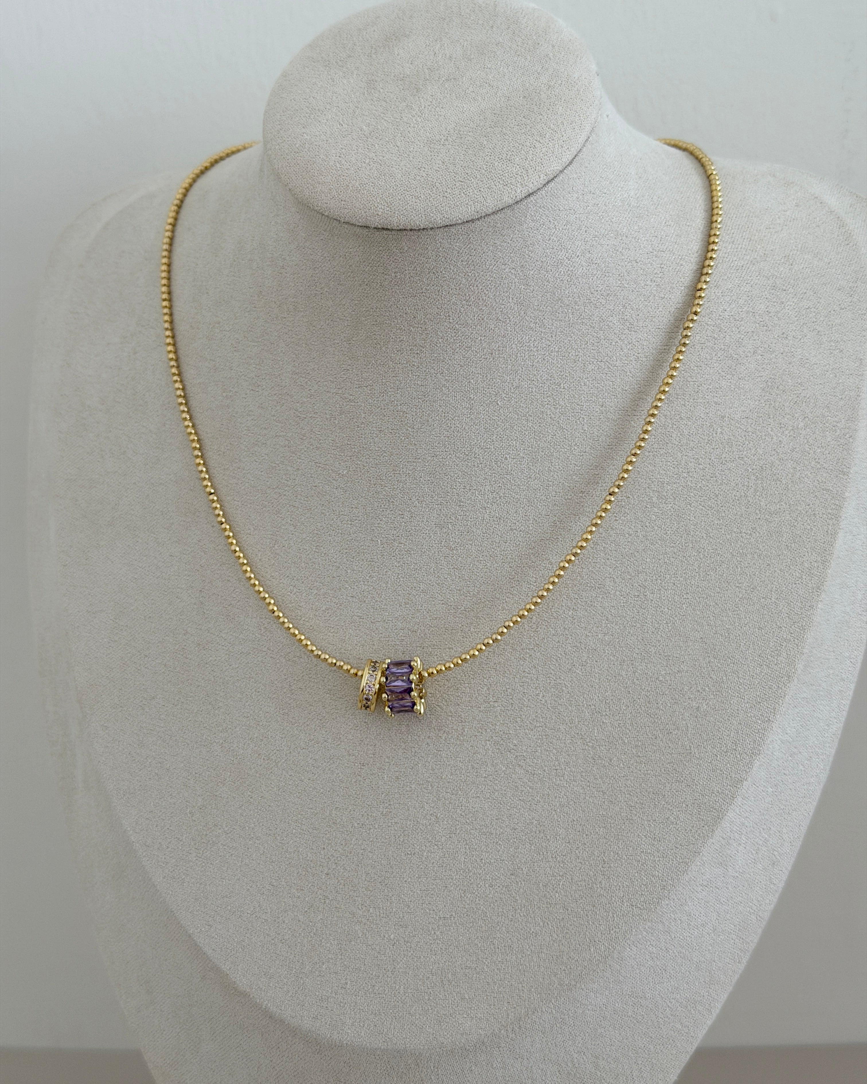Aurora Crystal Bead Necklace