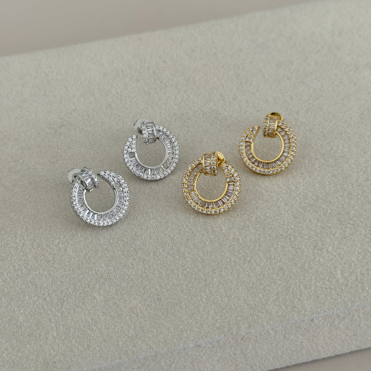 Crystal Knot Earrings