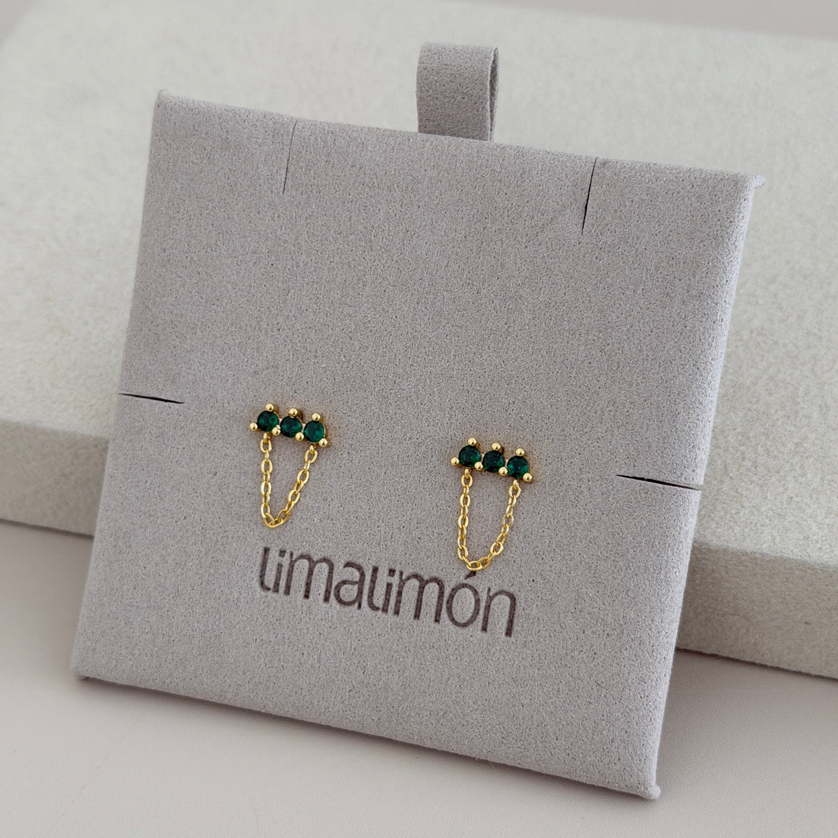 Crystal Chain Stud Earrings