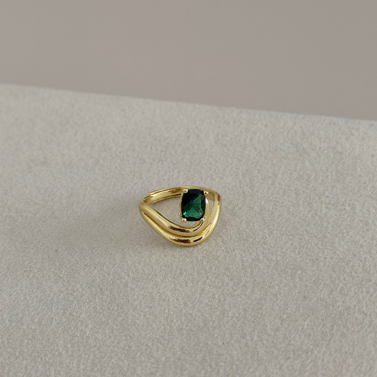 Color Gem Huggie Earrings