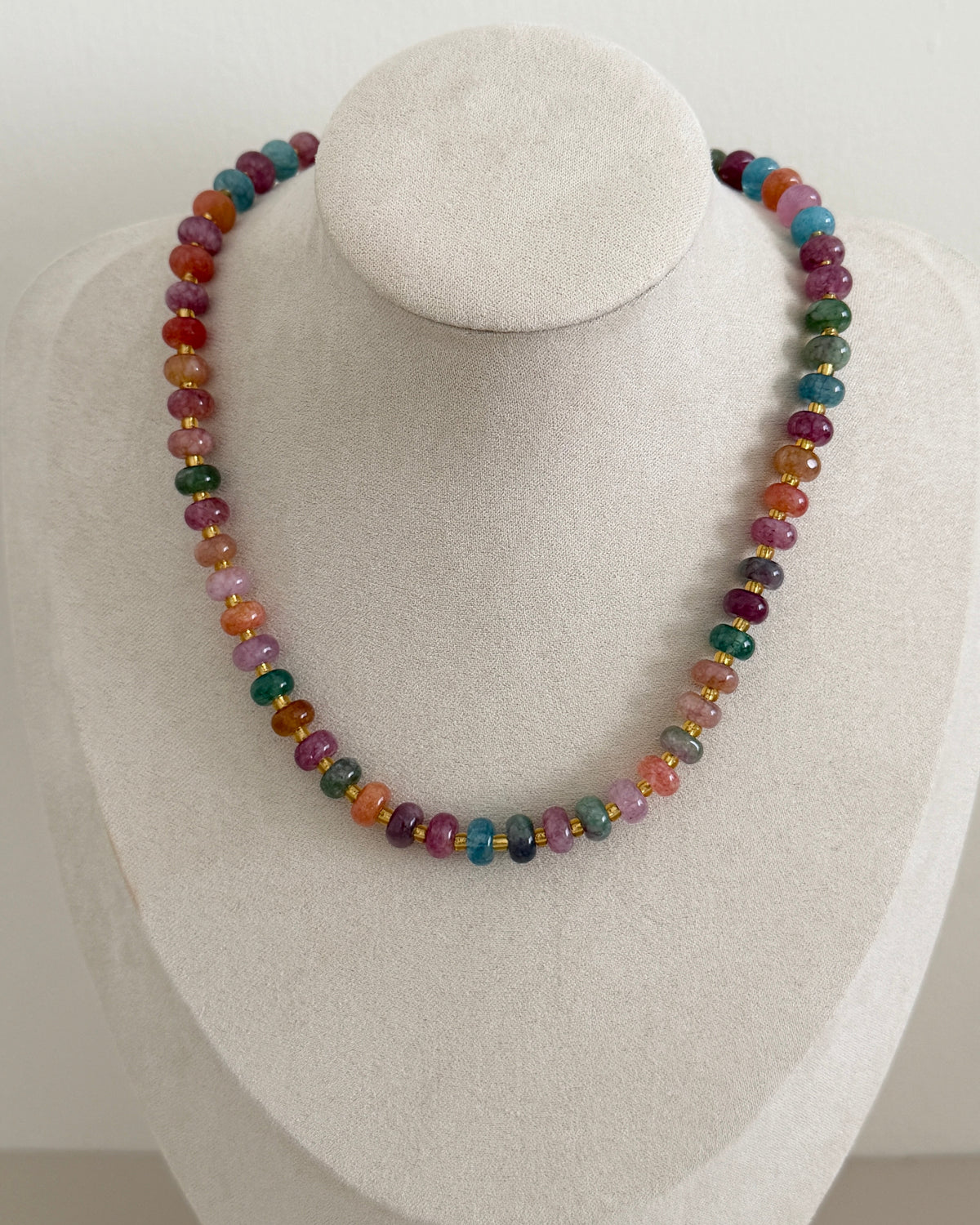 Rainbow Gemstone Necklace