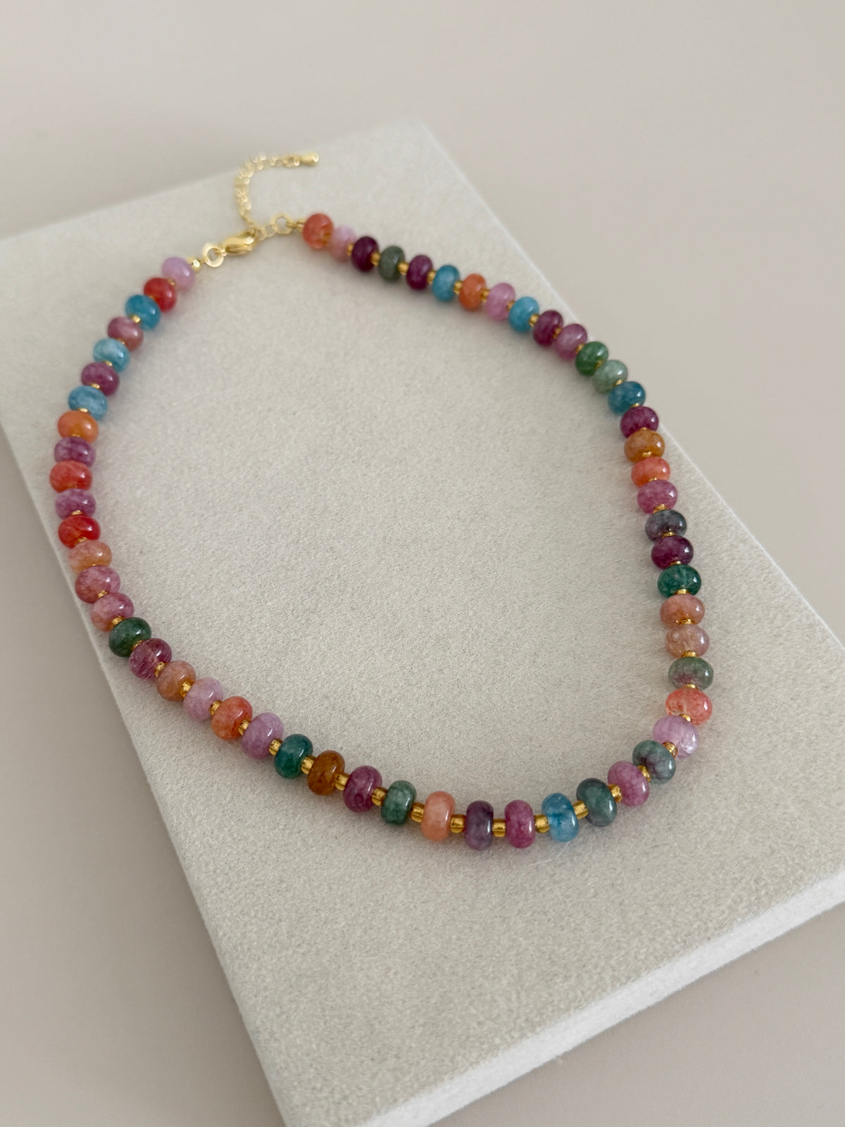 Rainbow Gemstone Necklace