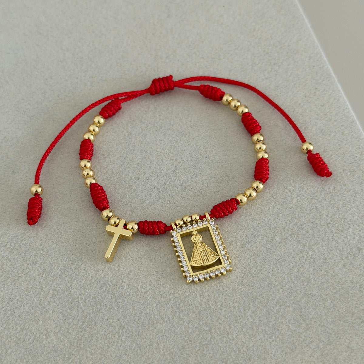 Red Faith Virgen Bracelet