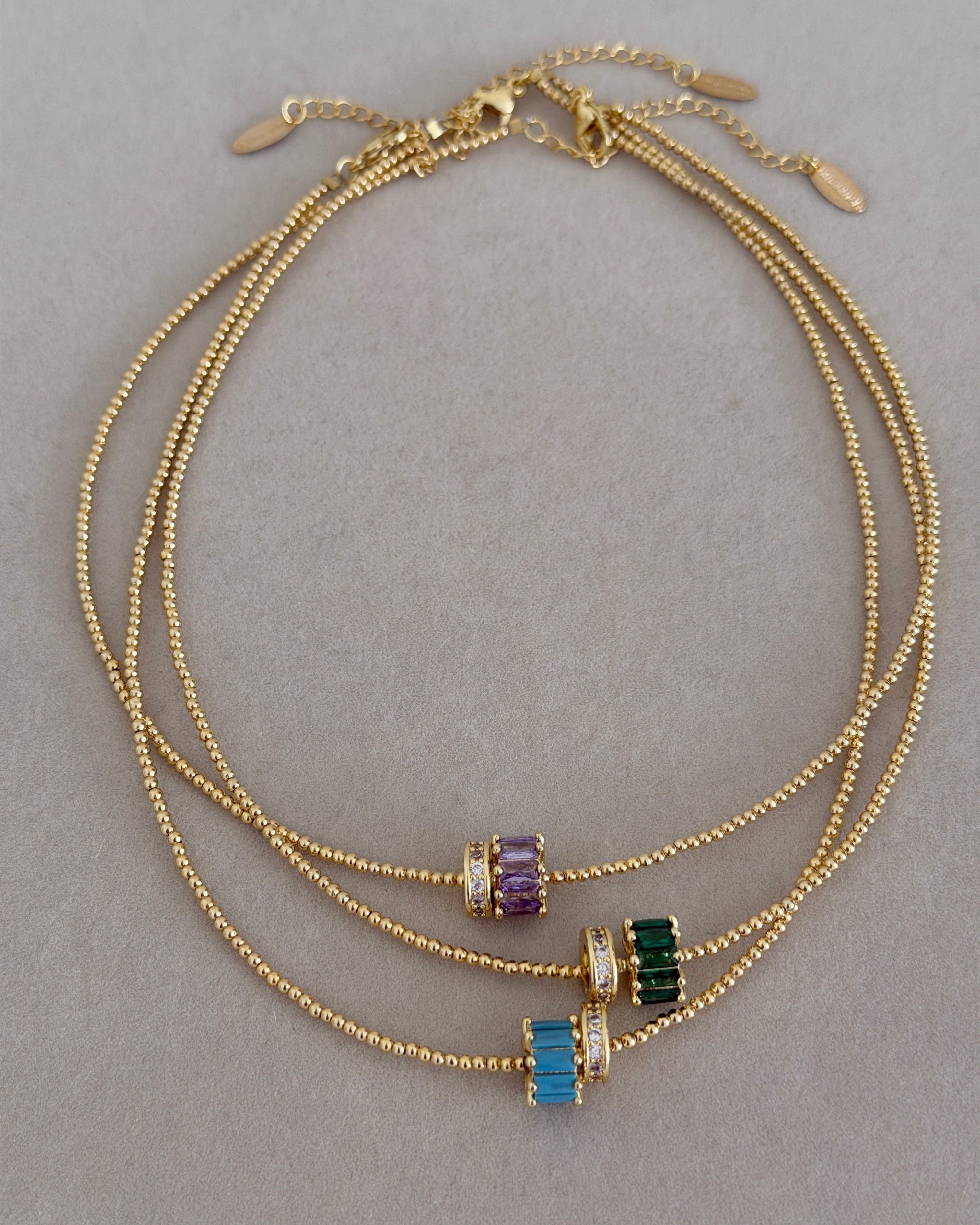 Aurora Crystal Bead Necklace