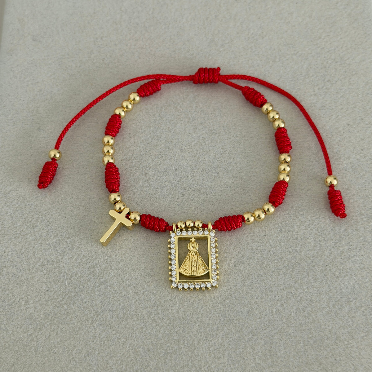 Red Faith Virgen Bracelet