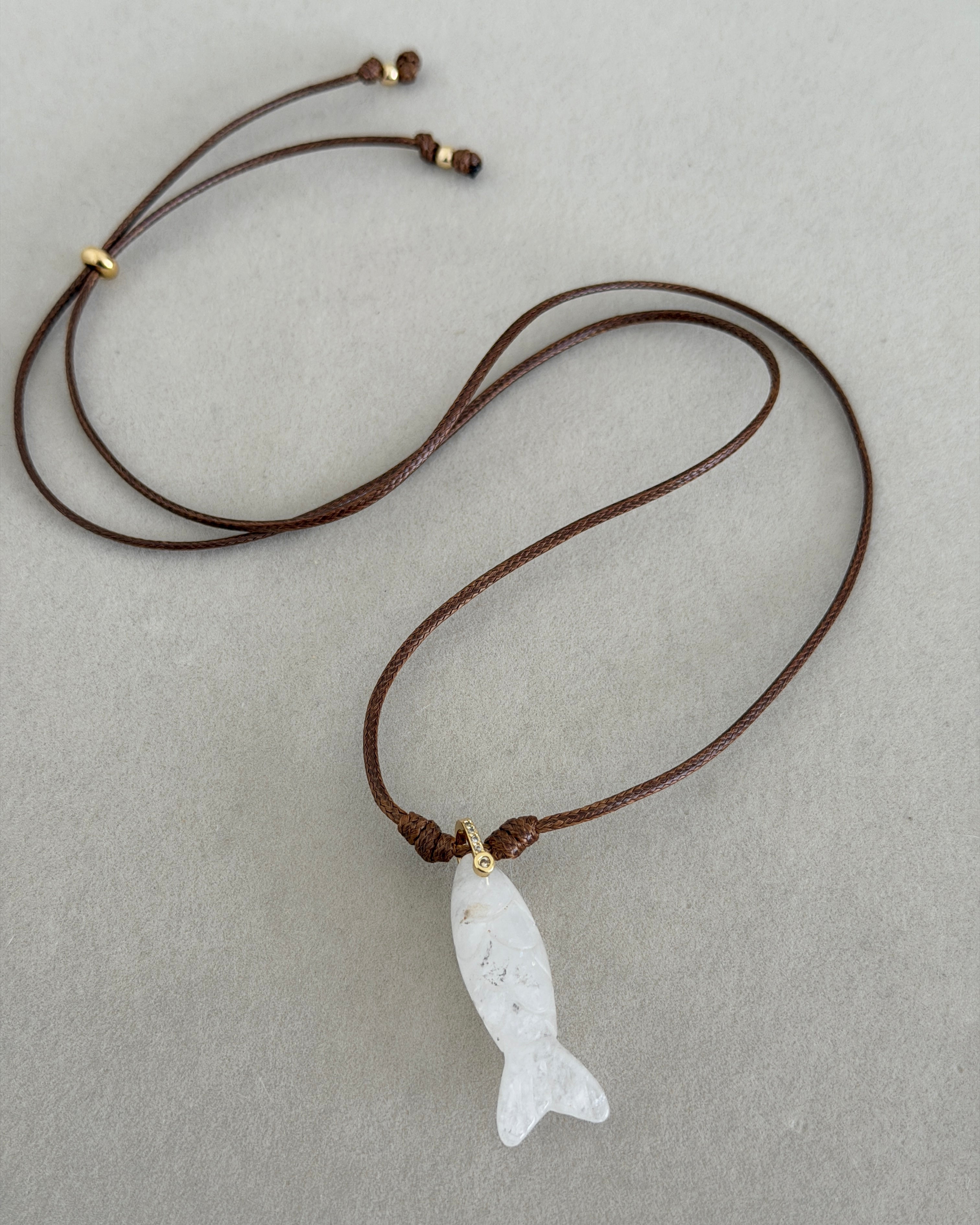 Adjustable Fish Cord Necklace