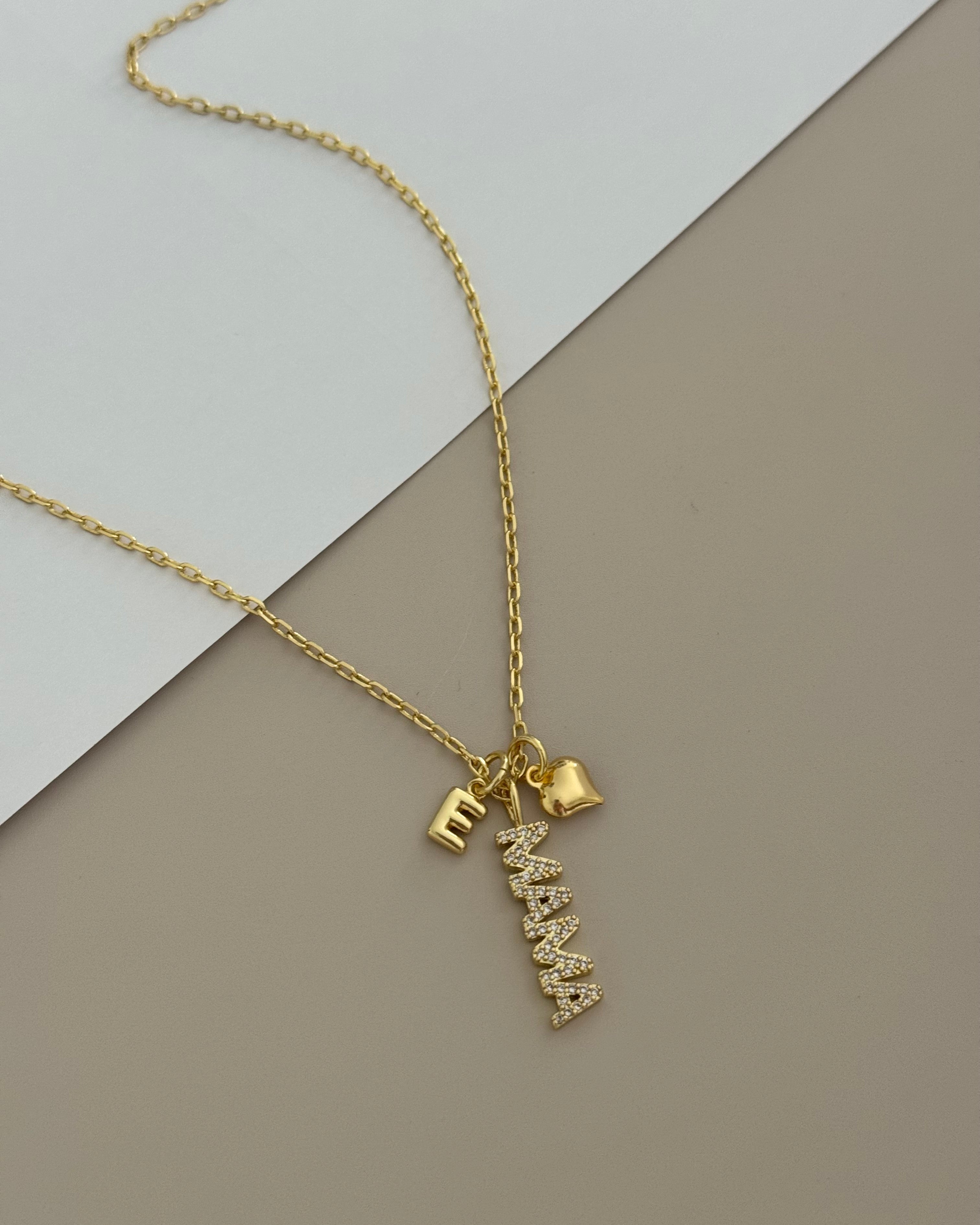 Initial Mama Necklace
