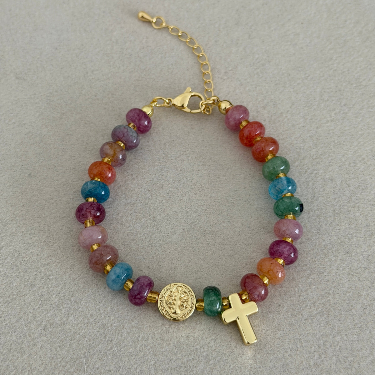 Rainbow Faith Charm Bracelet