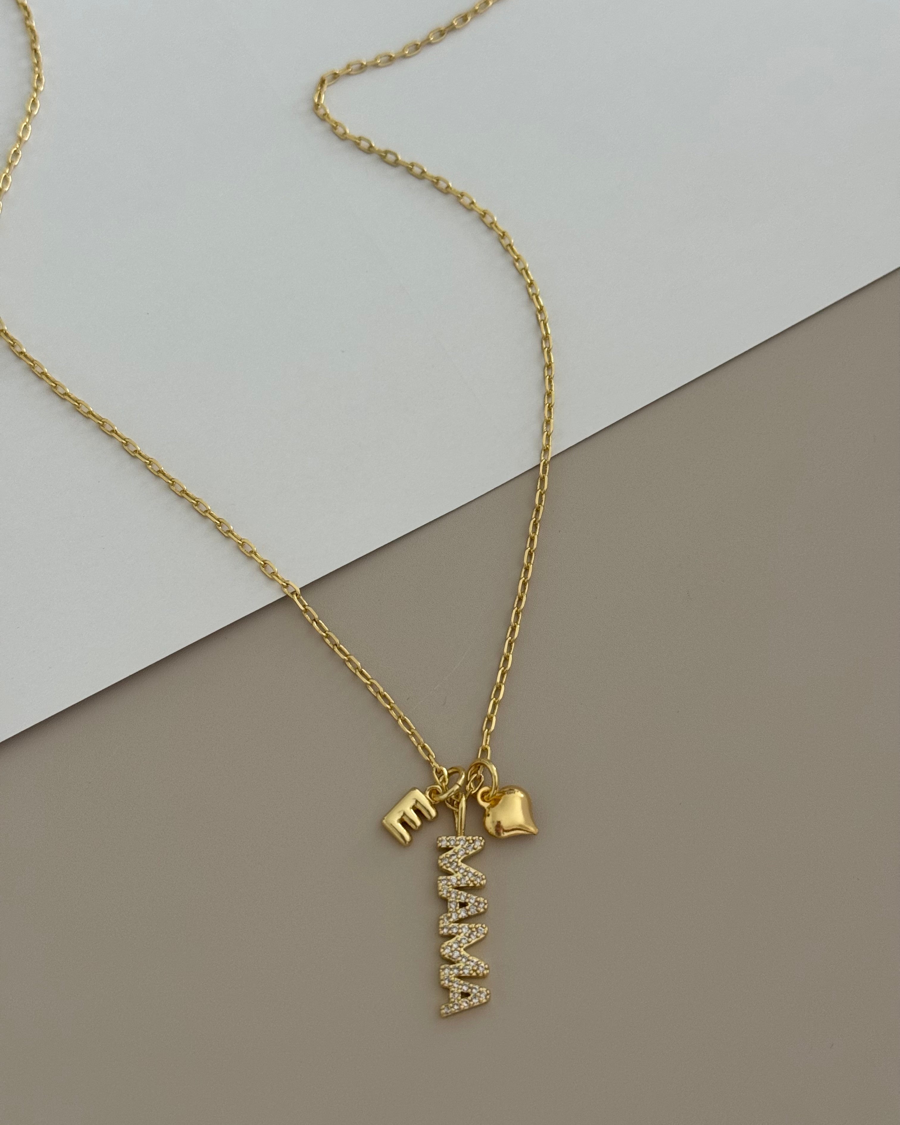 Initial Mama Necklace
