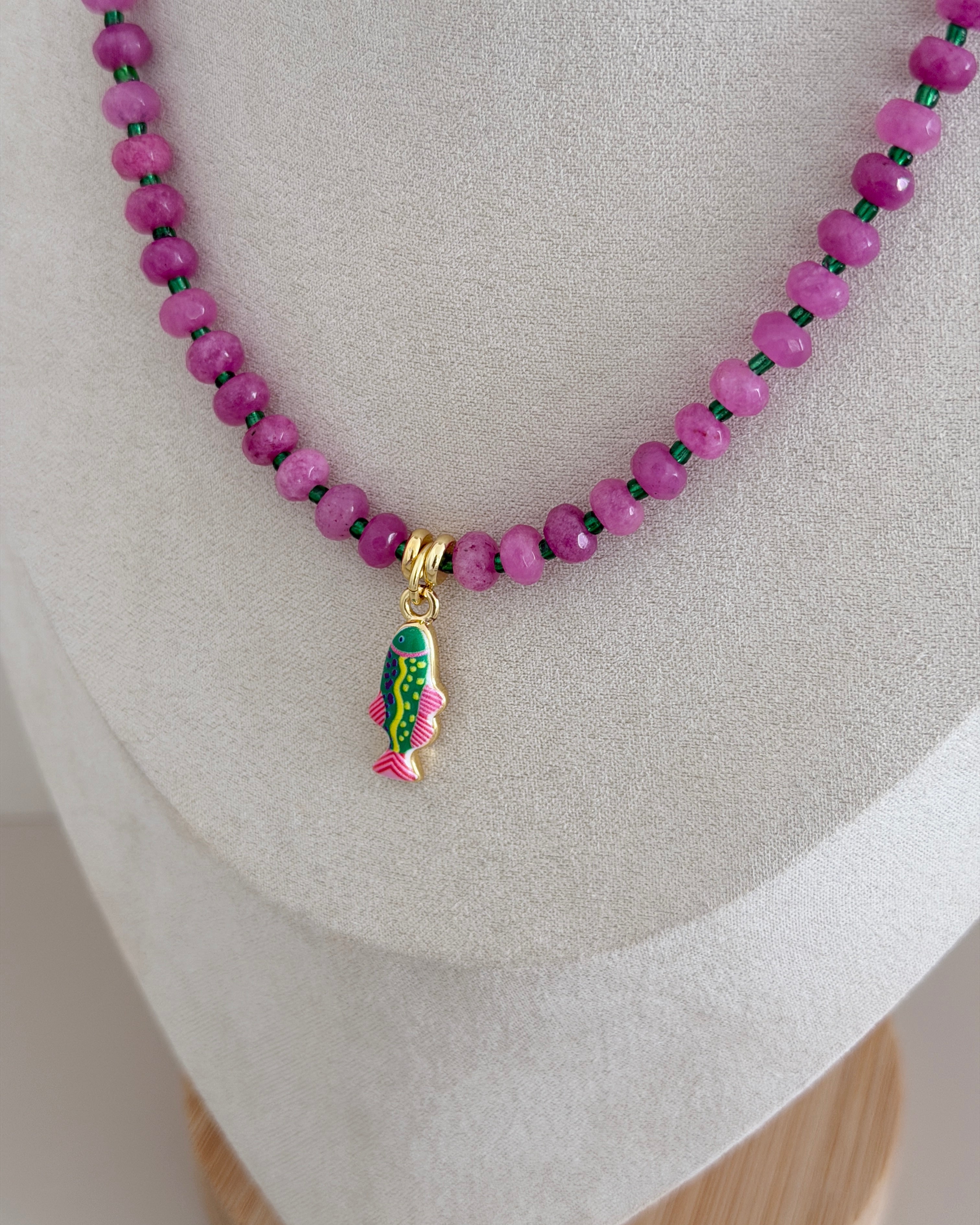 Tropical Fish Beaded Necklace