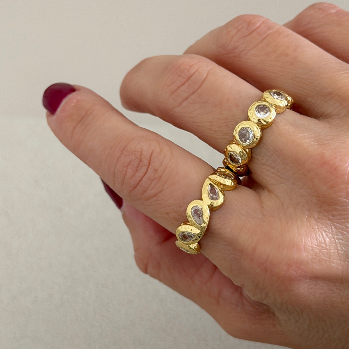 Crystal Duo Ring