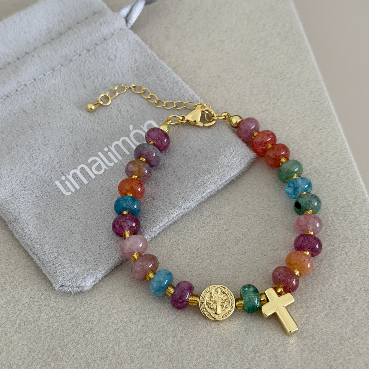 Rainbow Faith Charm Bracelet