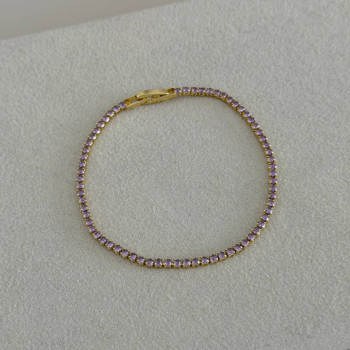 Color Crystal Tennis Bracelet