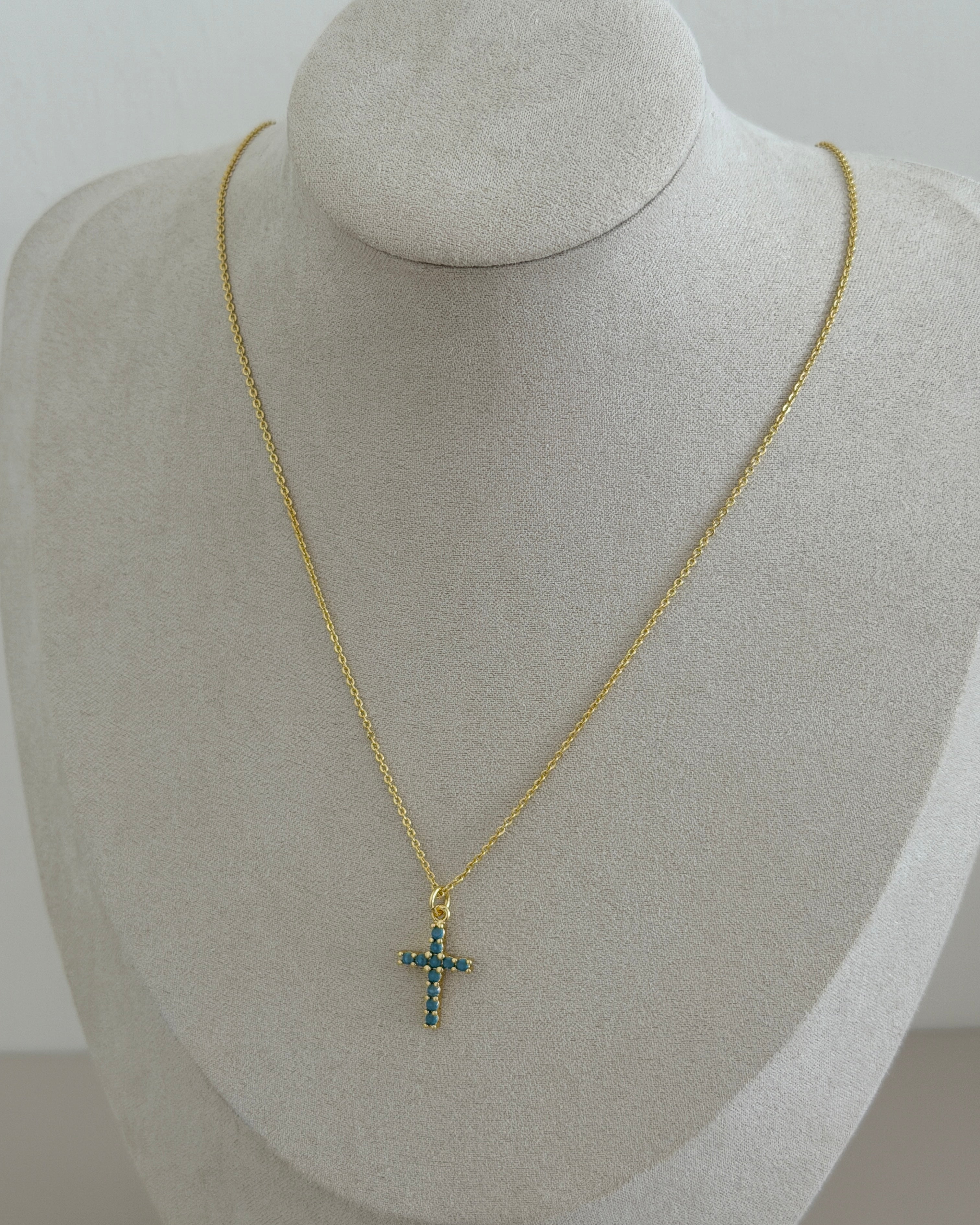 Turquoise Cross Necklace