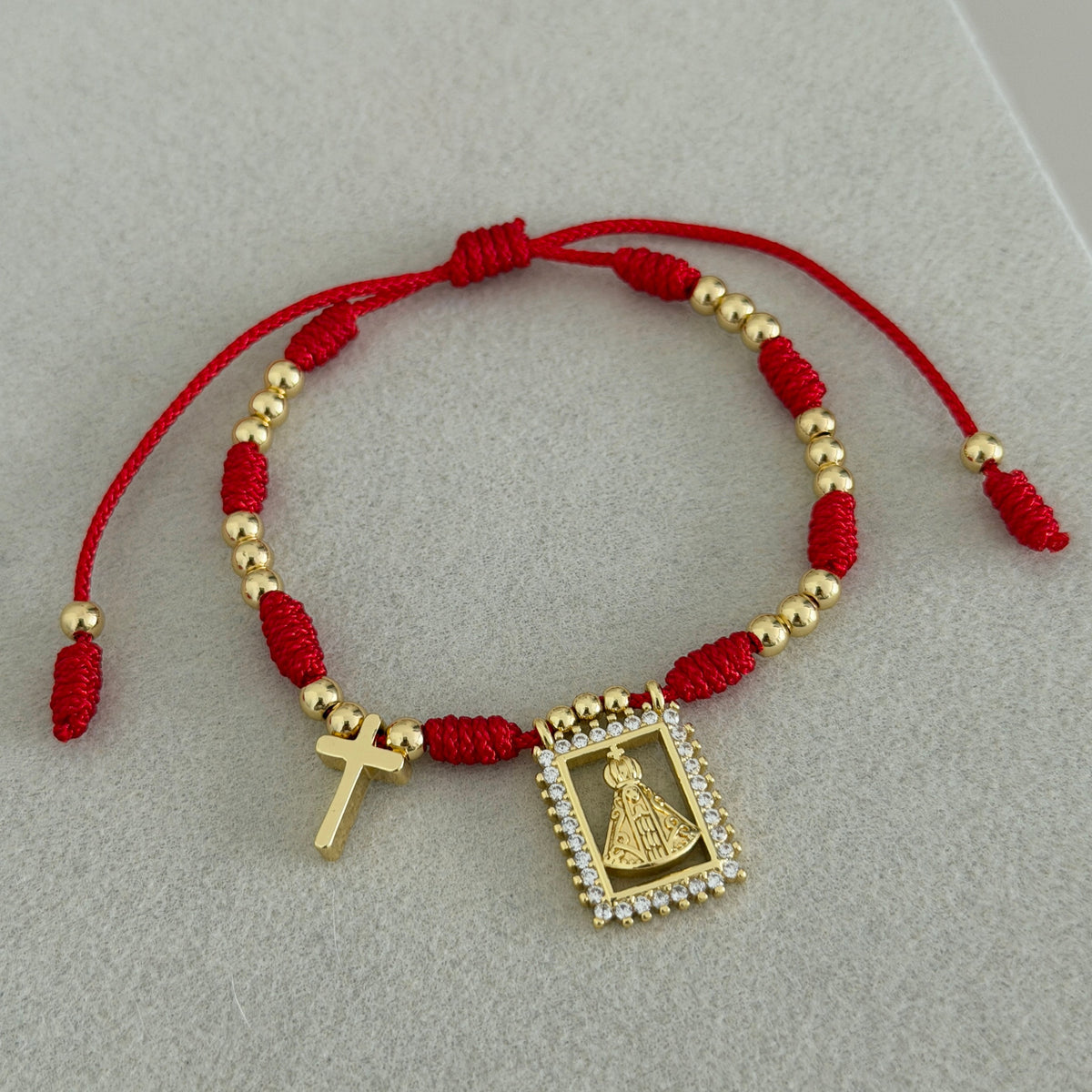 Red Faith Virgen Bracelet