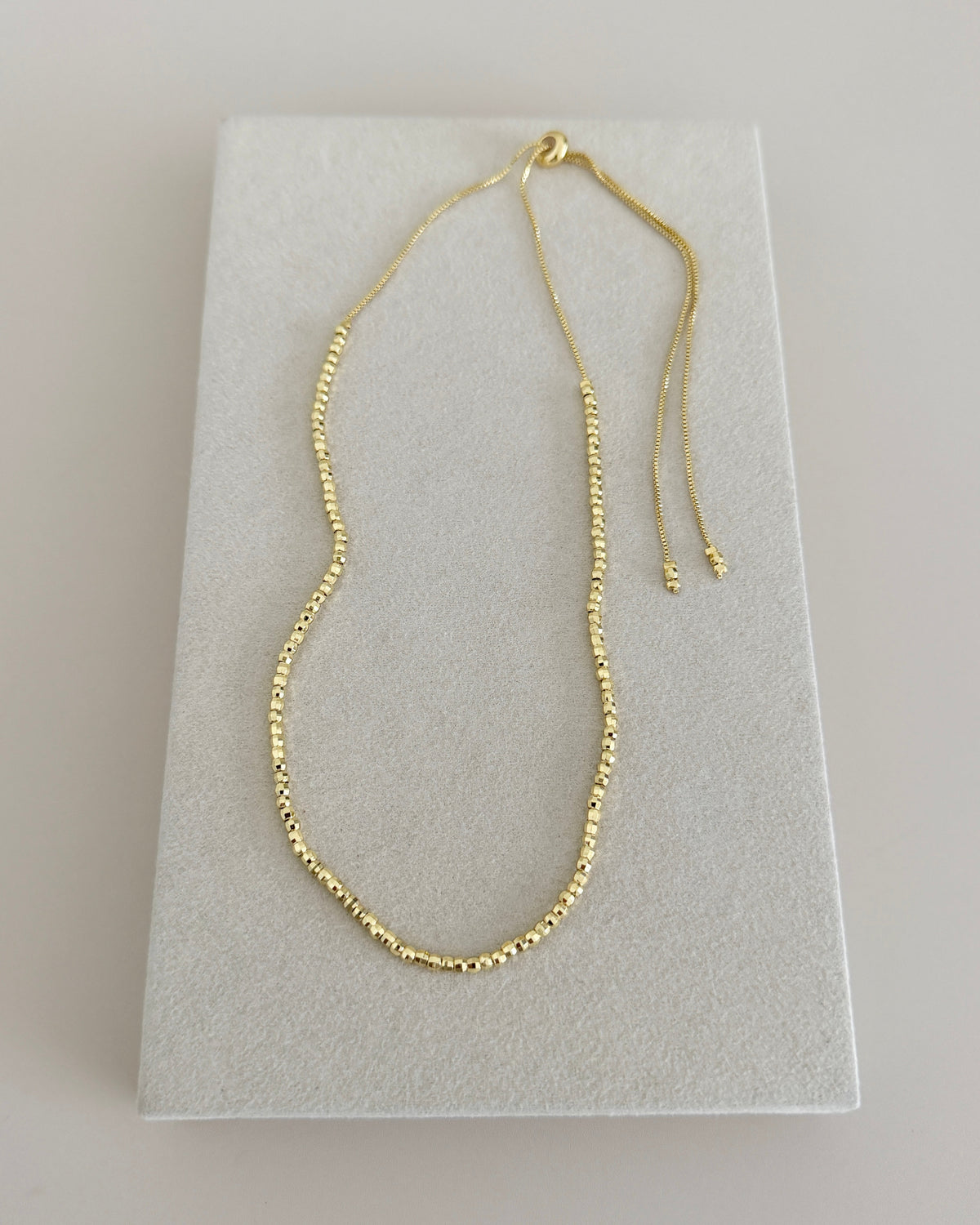 Gold Beaded Necklace