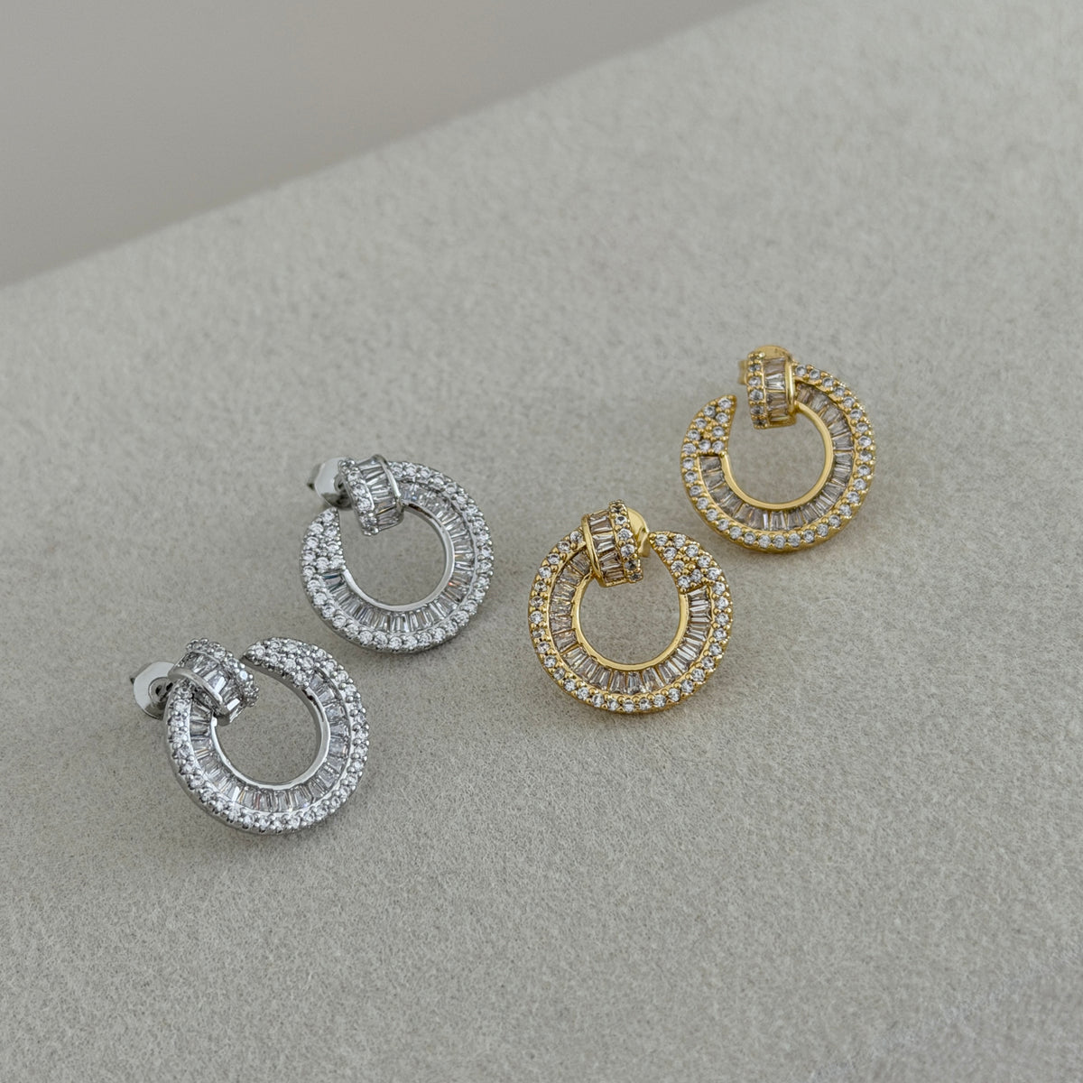 Crystal Knot Earrings